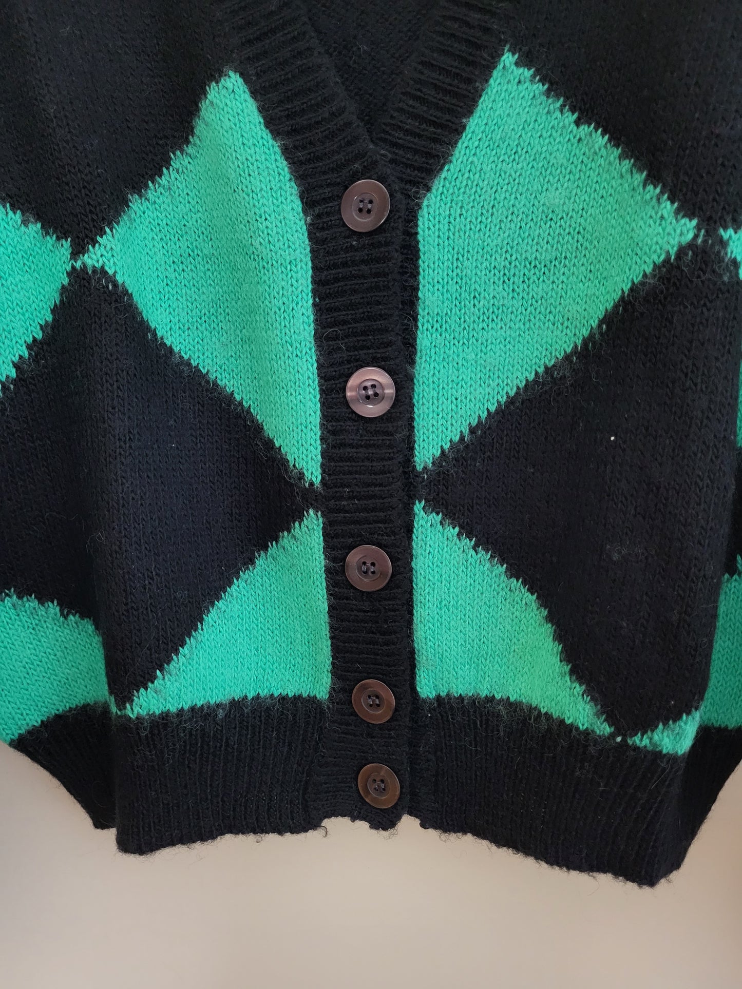 Vintage - Pullover/Cardigan - Muster - Vintage Wolle - Bunt - Damen - L/XL