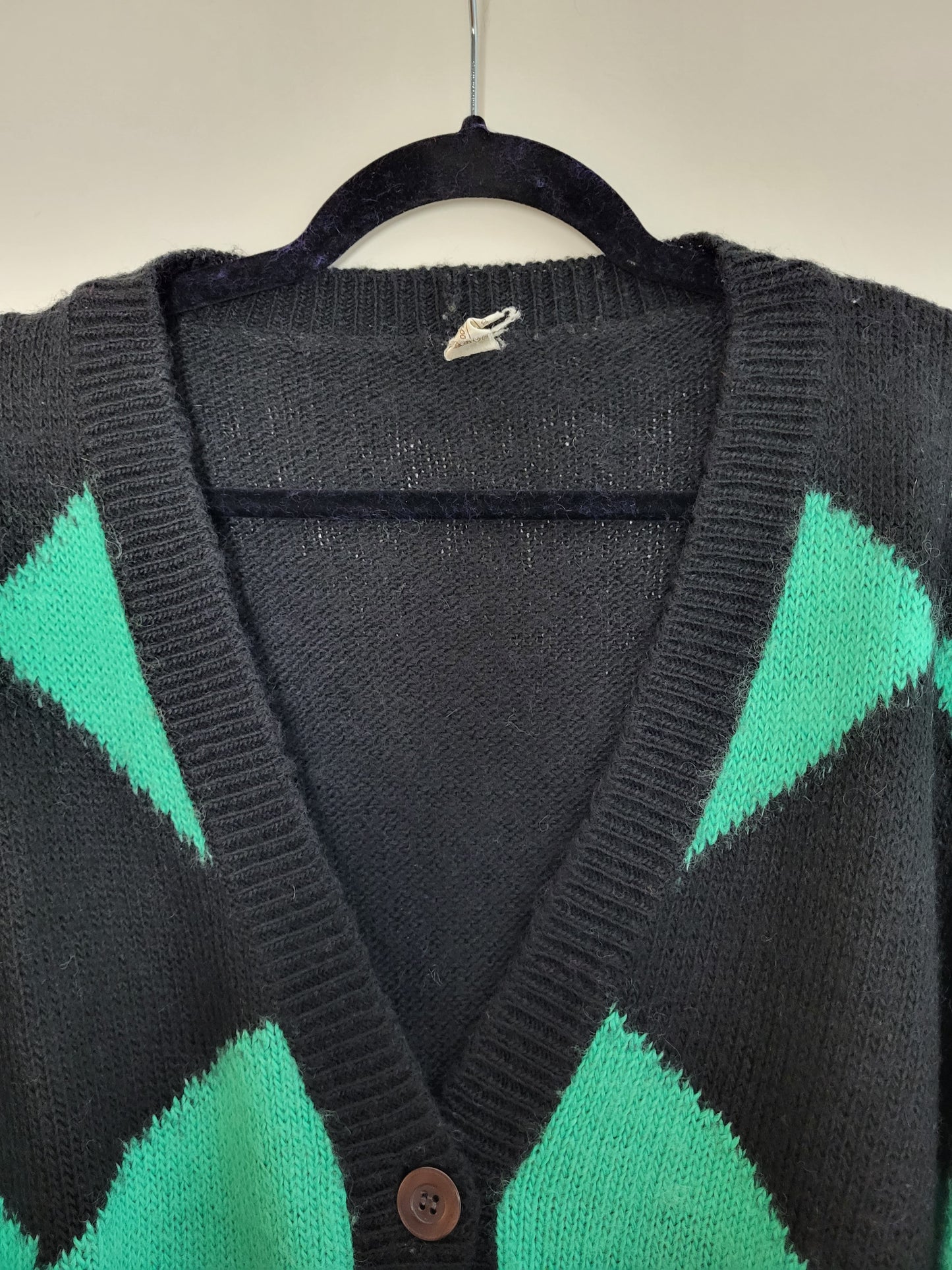 Vintage - Pullover/Cardigan - Muster - Vintage Wolle - Bunt - Damen - L/XL