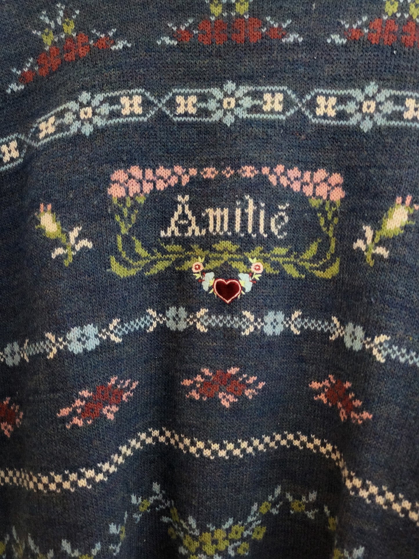 Vintage TEOREDA - Pullover - Muster - Vintage Wolle - Bunt - Damen - M/L