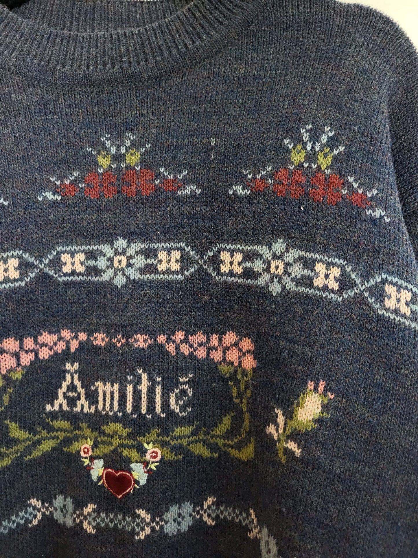 Vintage TEOREDA - Pullover - Muster - Vintage Wolle - Bunt - Damen - M/L