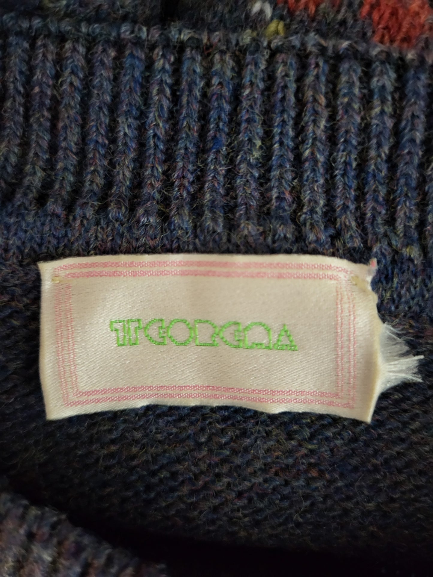 Vintage TEOREDA - Pullover - Muster - Vintage Wolle - Bunt - Damen - M/L