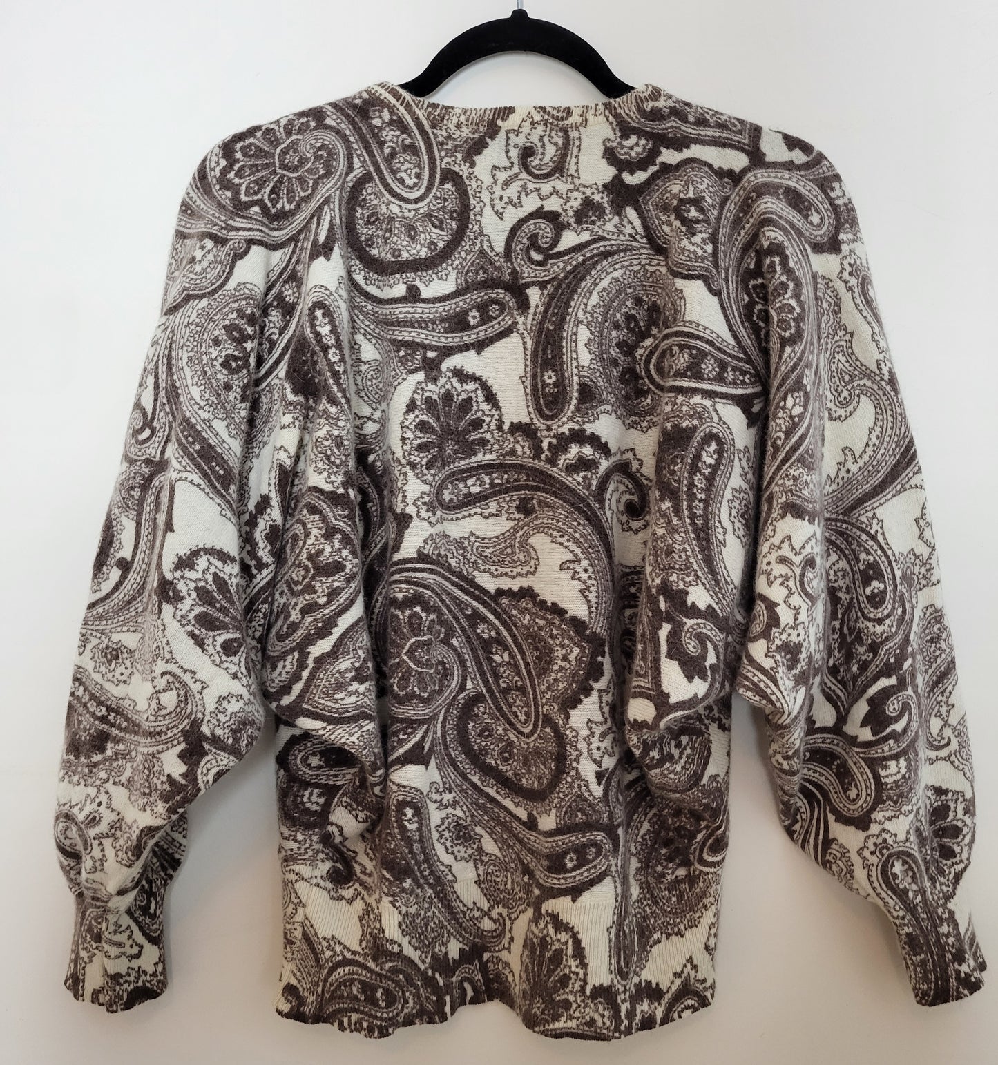Vintage ANGORA - Pullover - Muster - Vintage Italy - Weiß - Damen - S/M