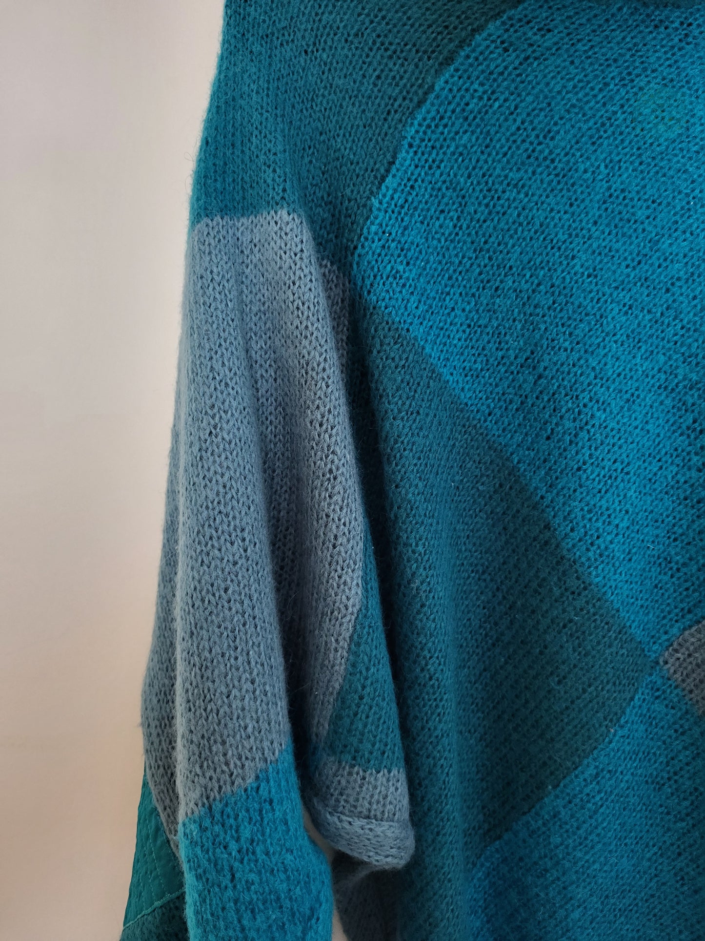 Vintage - Pullover - Muster und Kragen - Vintage Italy - Bunt - Damen - L/XL