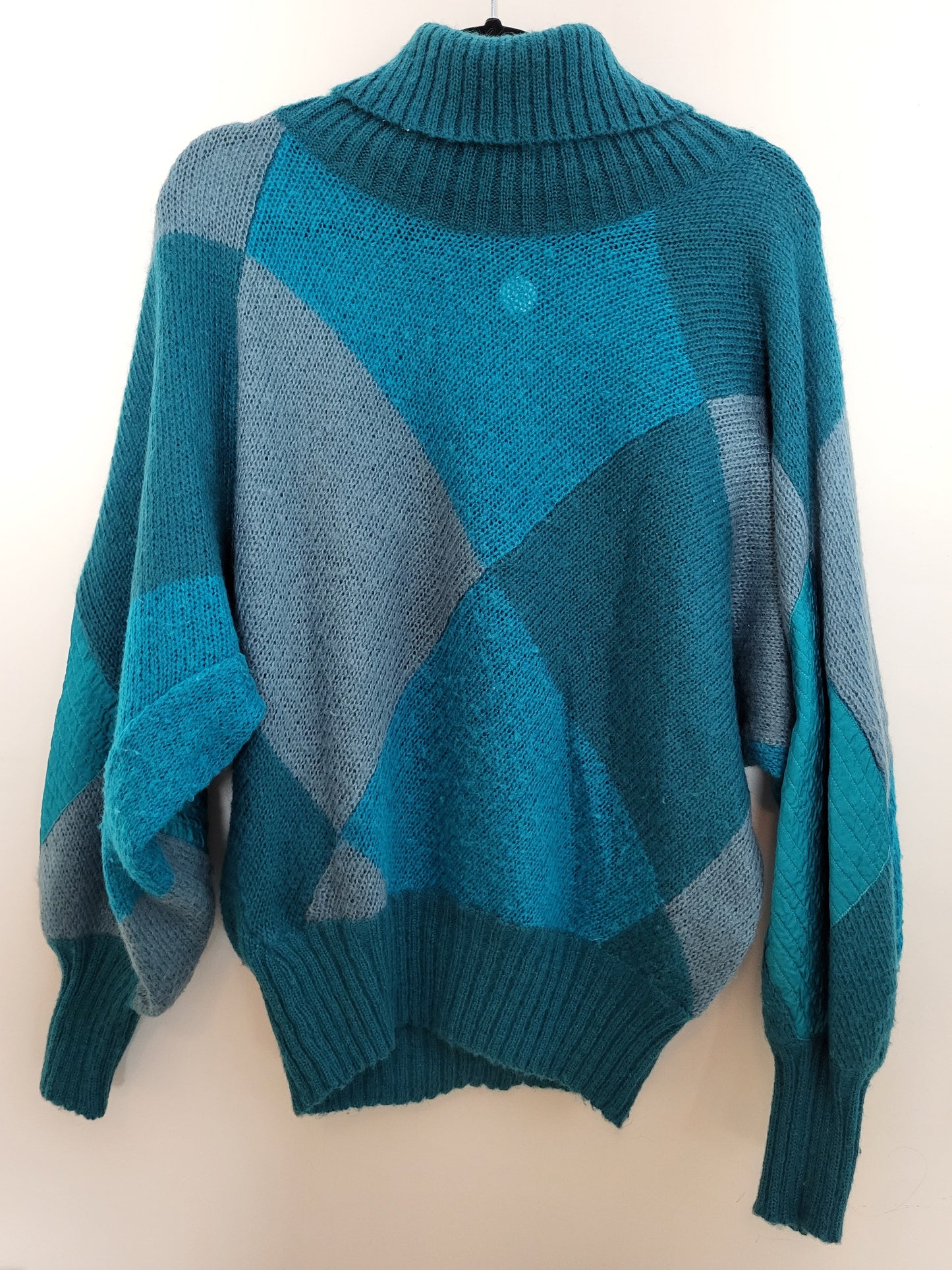 Vintage - Pullover - Muster und Kragen - Vintage Italy - Bunt - Damen - L/XL