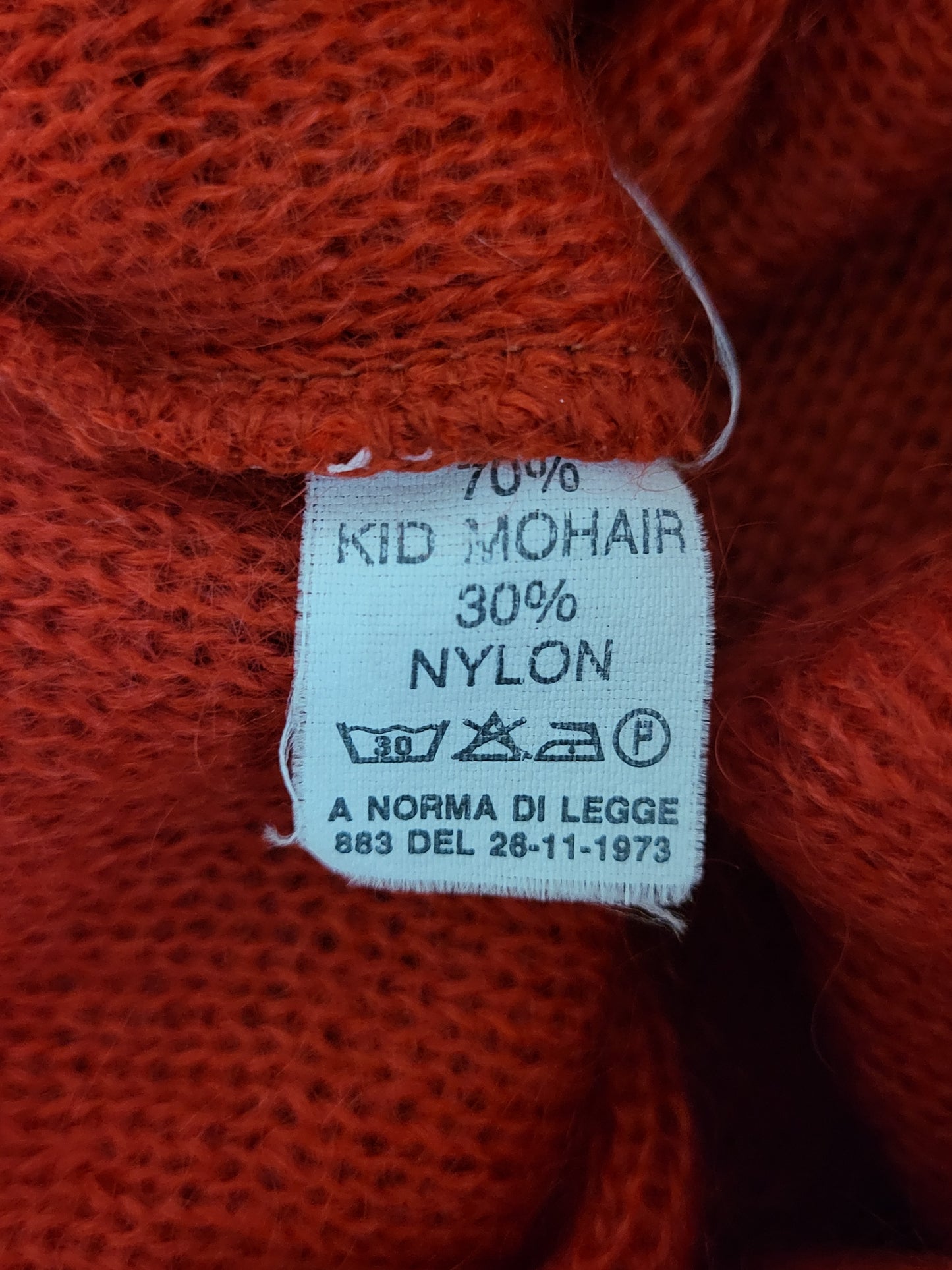 Vintage OSALRI & LORY - Strickjacke - Muster - Vintage Italy - Rot - Damen - L