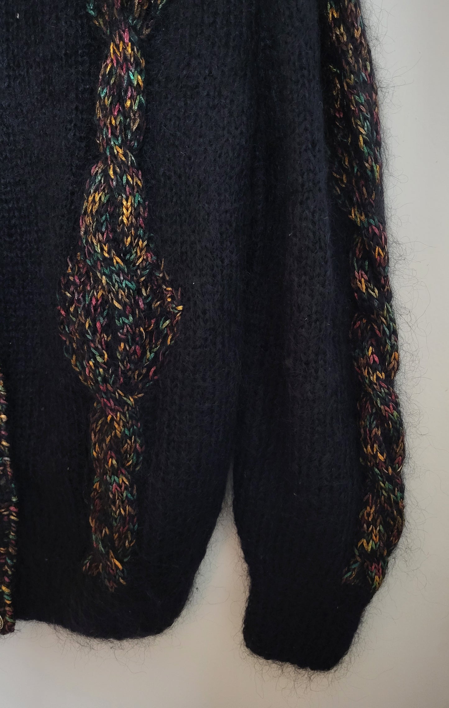 Vintage COSETTQ - Strickjacke - Muster - Vintage Italy - Bunt - Damen - XL/XXL