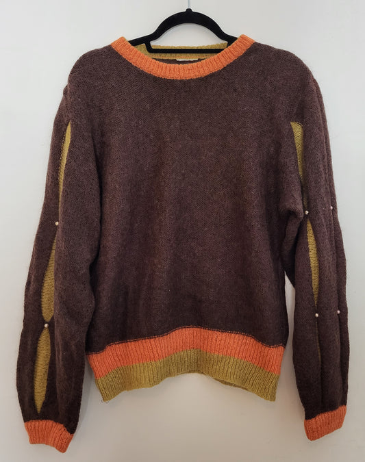 Vintage - Pullover - Muster - Vintage Italy - Bunt - Damen - L