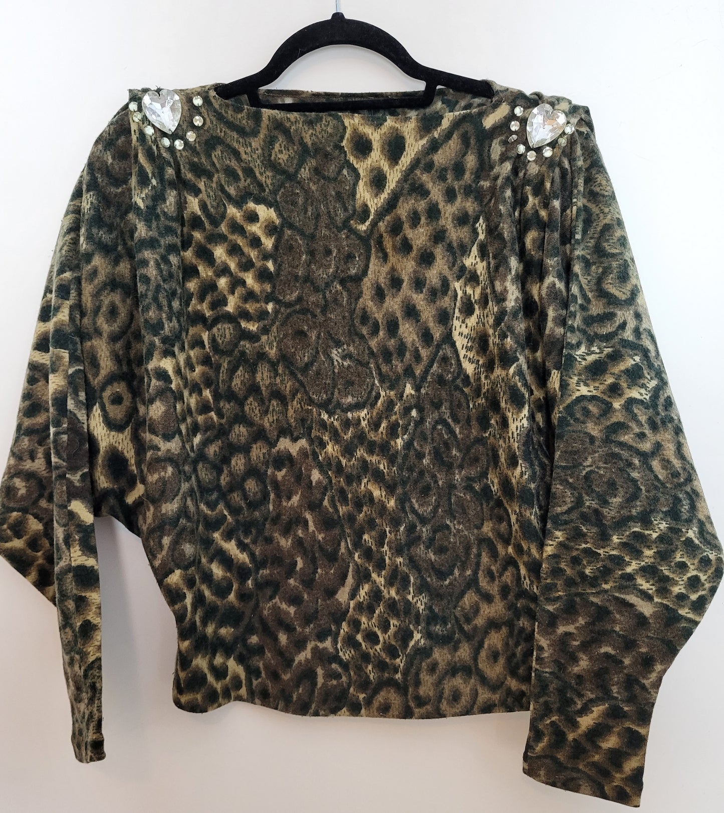 Vintage - Pullover - Leopardenmuster - Vintage Italy - Bunt - Damen - M