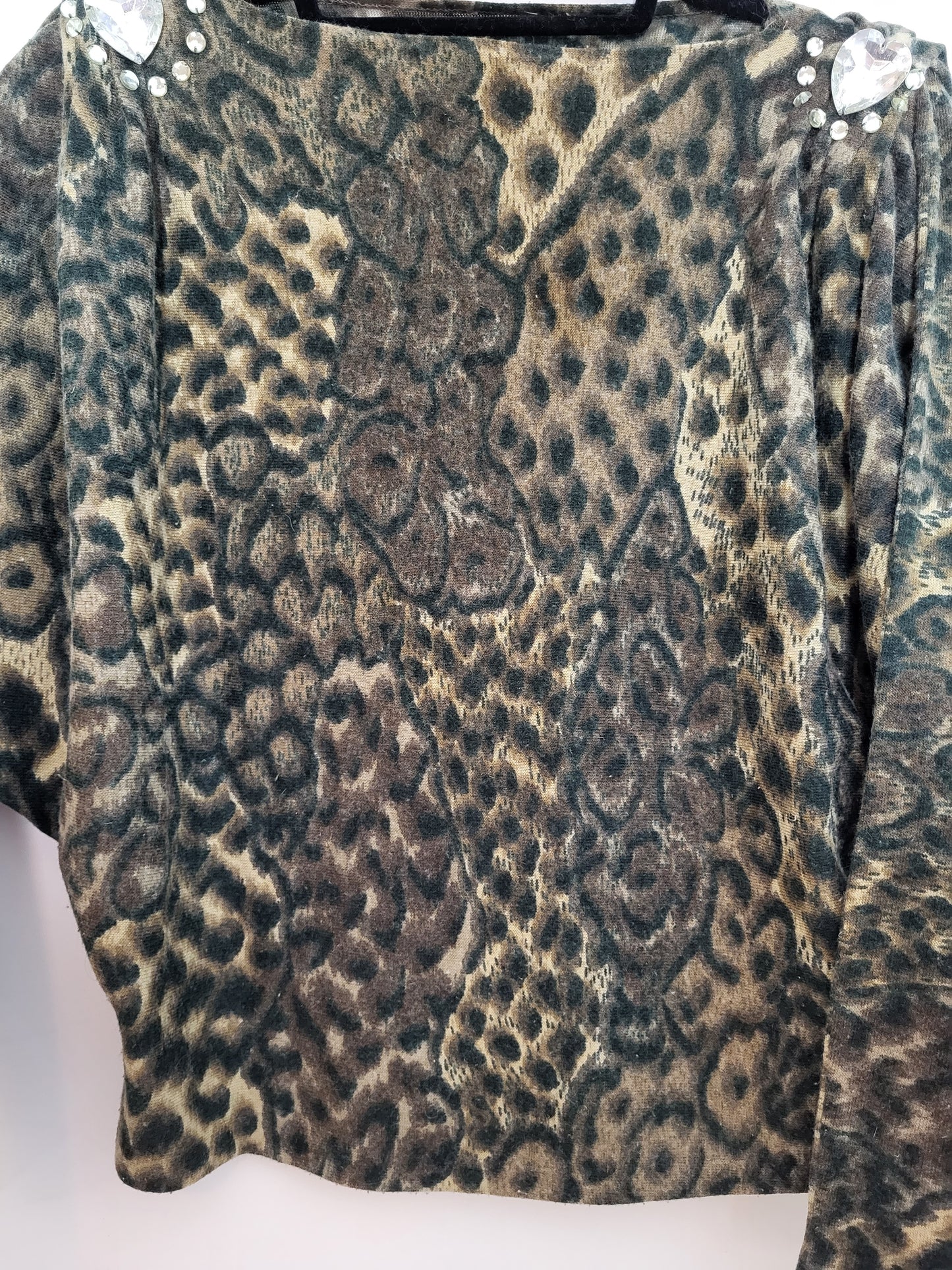 Vintage - Pullover - Leopardenmuster - Vintage Italy - Bunt - Damen - M