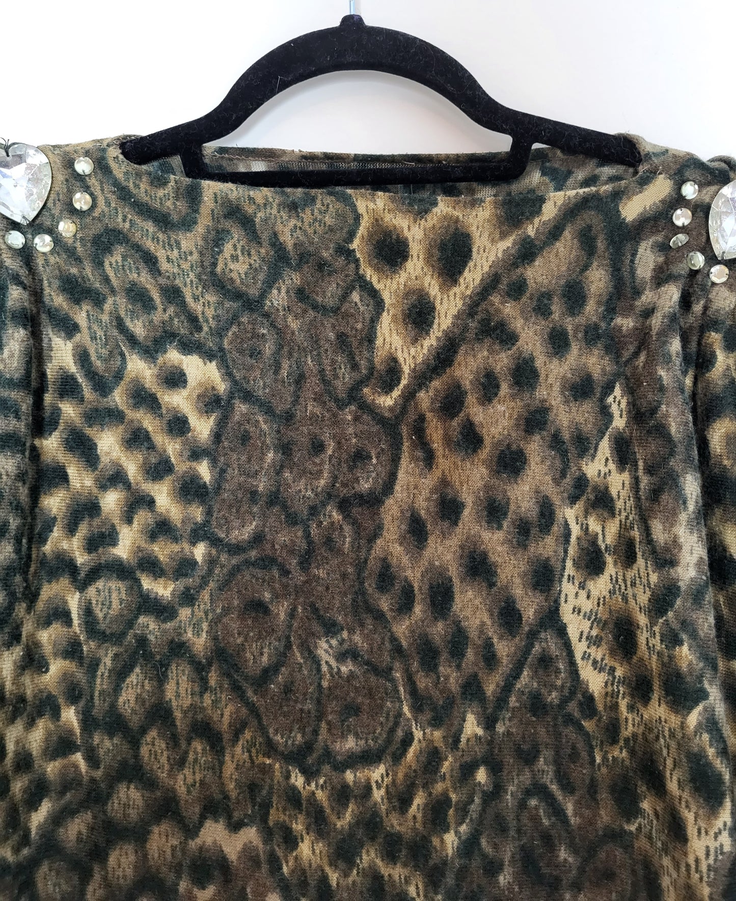 Vintage - Pullover - Leopardenmuster - Vintage Italy - Bunt - Damen - M