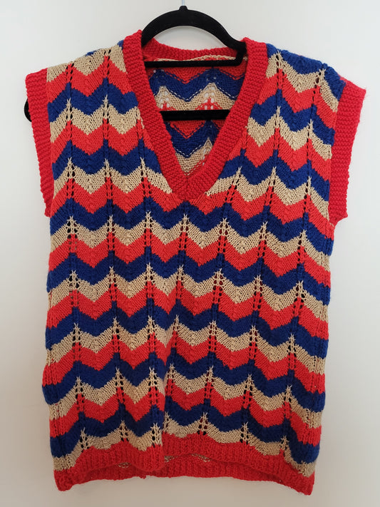 Vintage - Pullover/Pullunder - Streifen/Muster - Vintage Italy - Bunt - Damen - S/M
