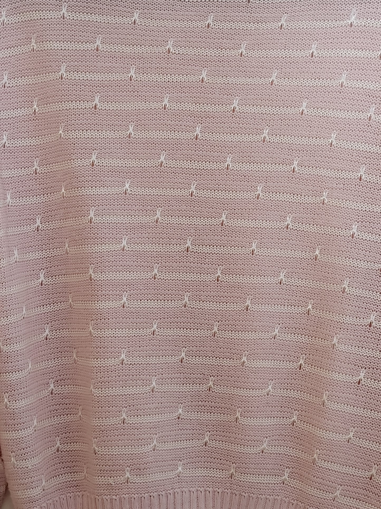 Vintage - Pullover - Streifen - Vintage Italy - Rosa - Damen - S/M