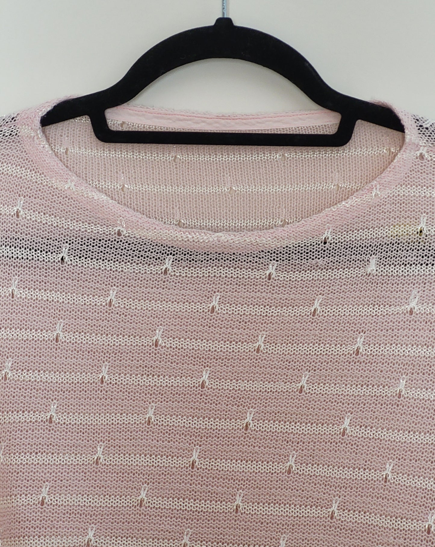 Vintage - Pullover - Streifen - Vintage Italy - Rosa - Damen - S/M
