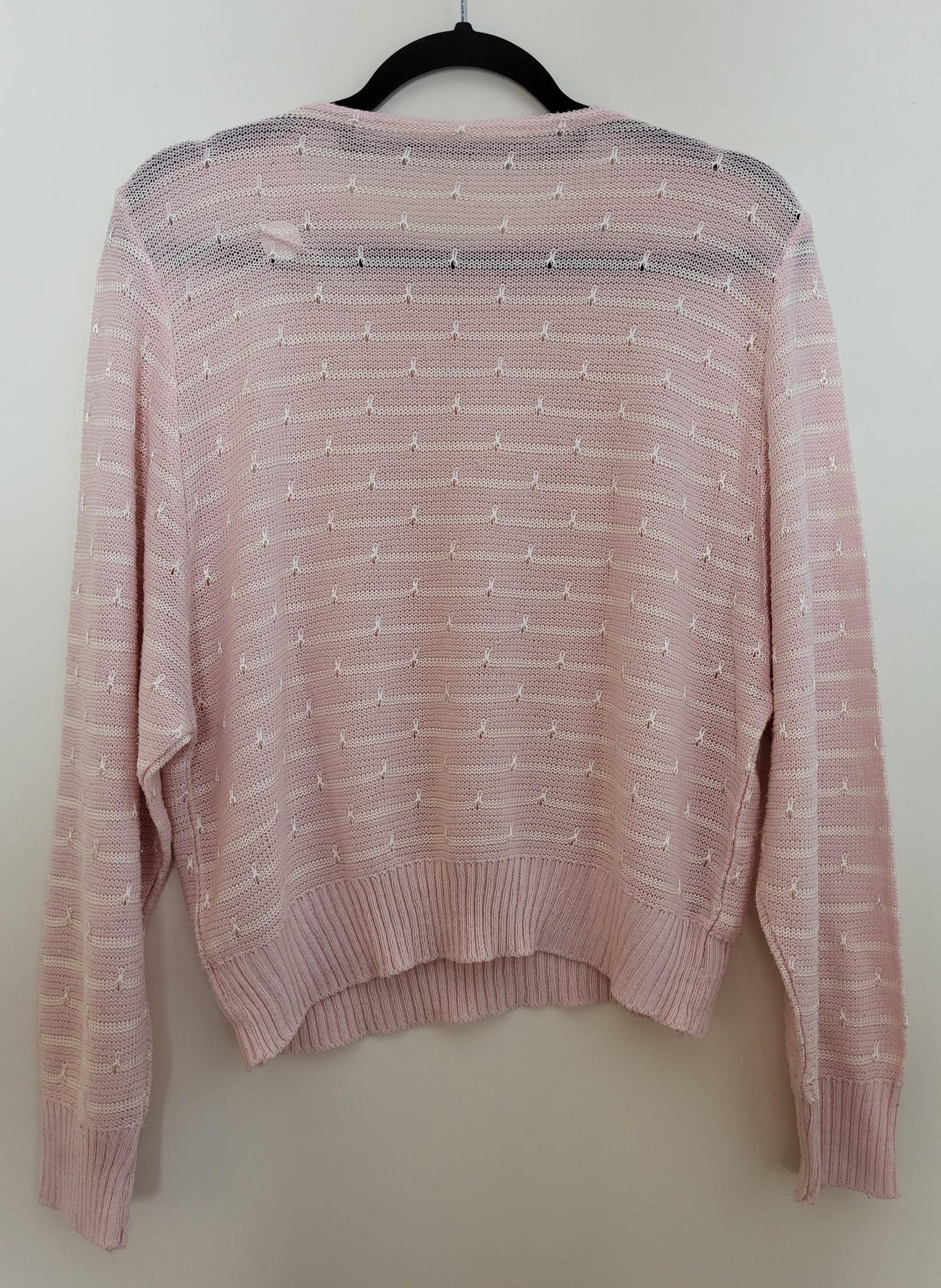 Vintage - Pullover - Streifen - Vintage Italy - Rosa - Damen - S/M