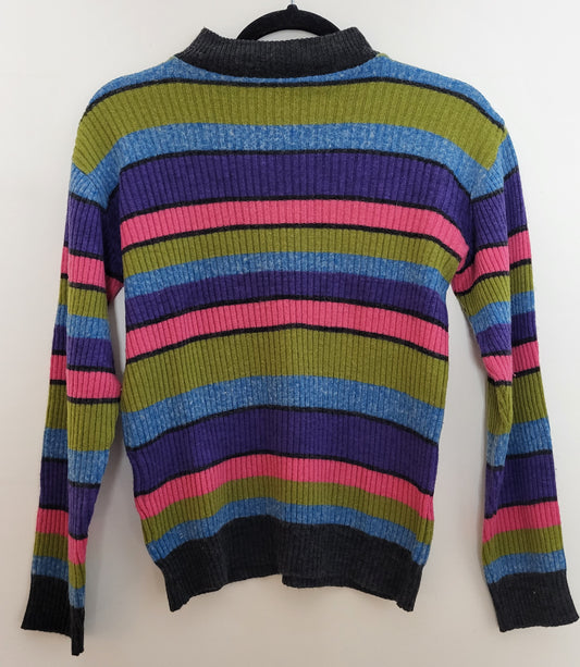 Vintage - Pullover - Streifen - Vintage Italy - Bunt - Damen - S