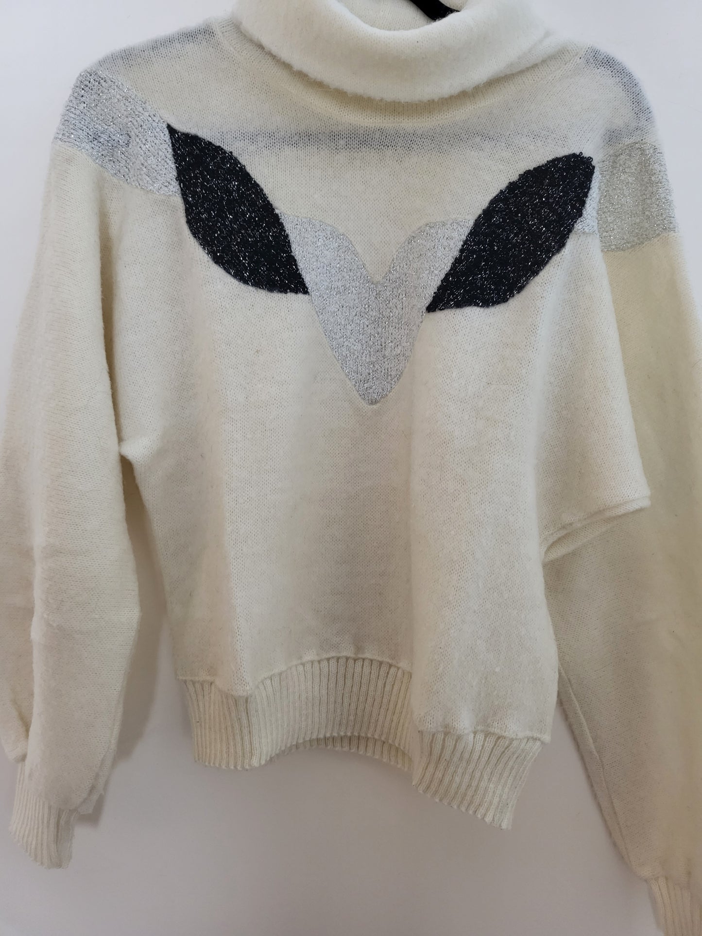 Vintage Edith Larson Paris - Pullover - Muster - Vintage Italy - Hell - Damen - M