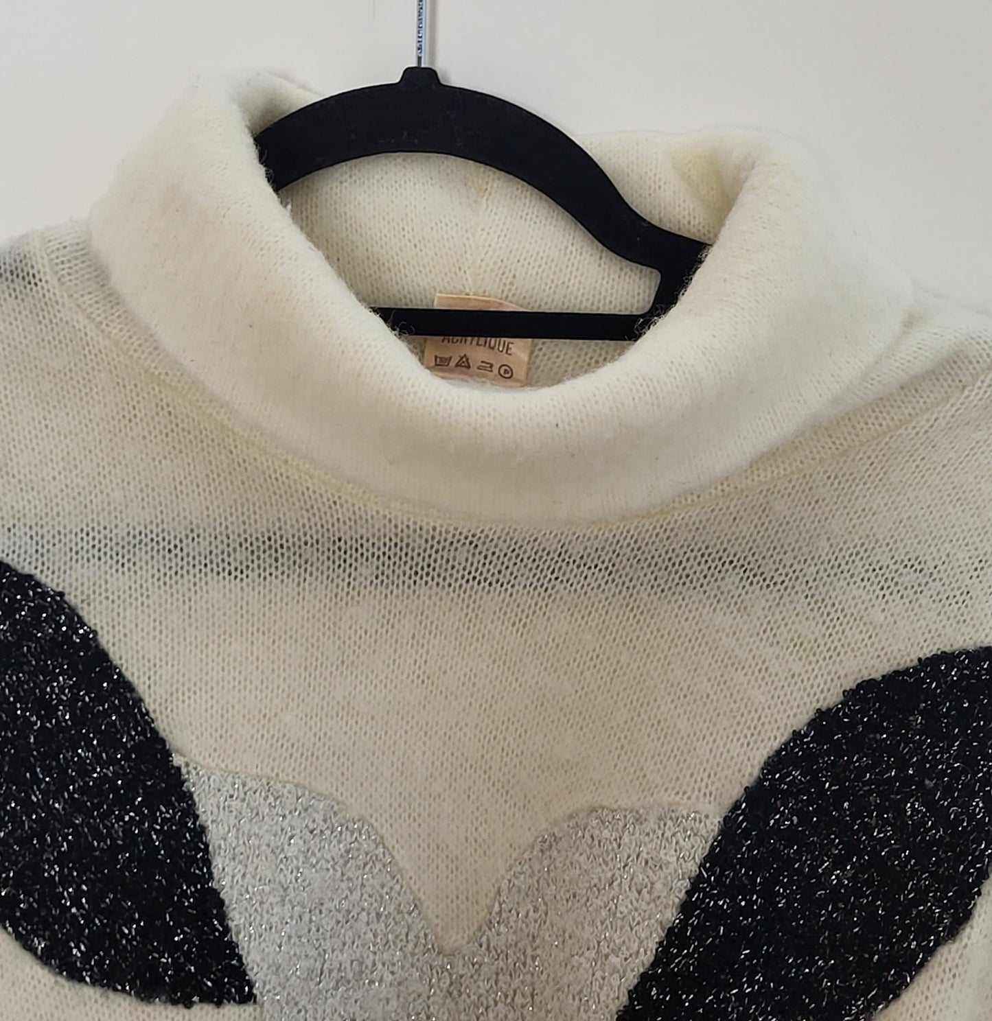 Vintage Edith Larson Paris - Pullover - Muster - Vintage Italy - Hell - Damen - M