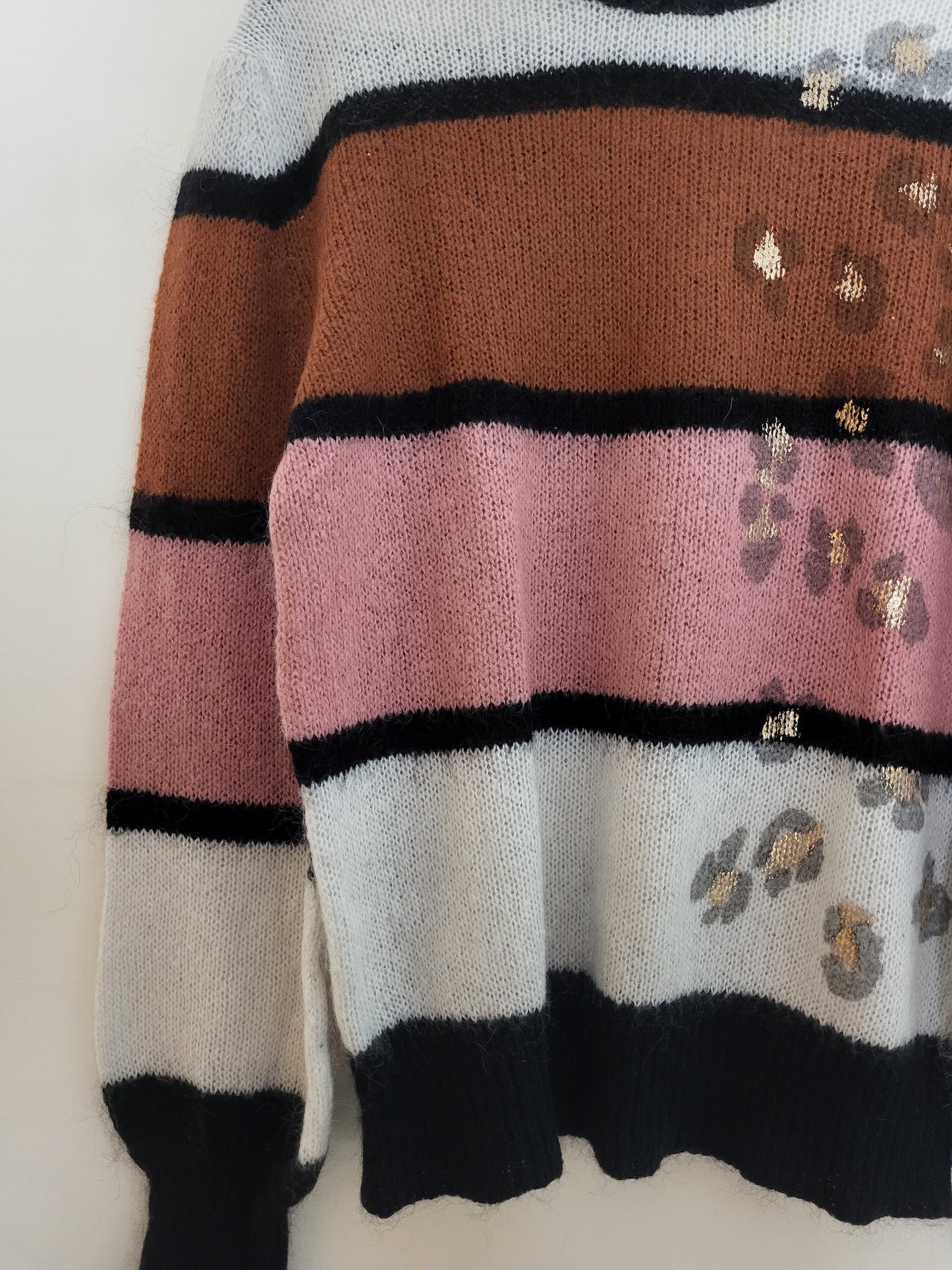 Vintage D'ELLE - Pullover - Streifen - Vintage Italy - Bunt - Damen - M/L