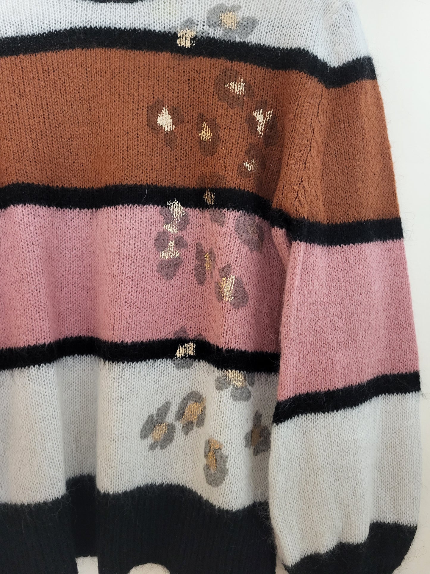 Vintage D'ELLE - Pullover - Streifen - Vintage Italy - Bunt - Damen - M/L