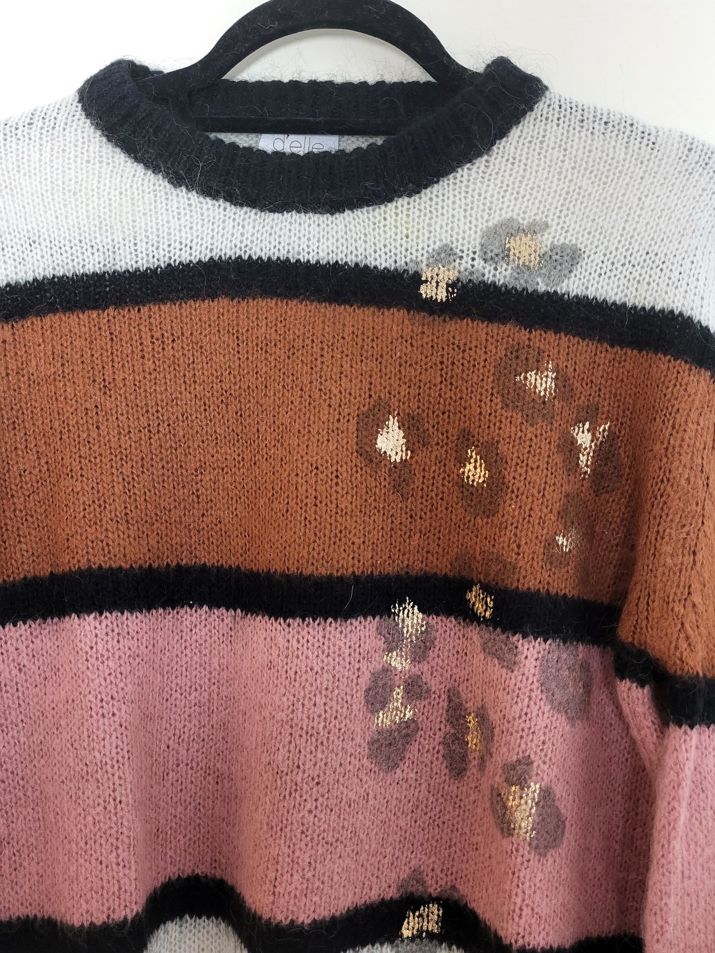 Vintage D'ELLE - Pullover - Streifen - Vintage Italy - Bunt - Damen - M/L