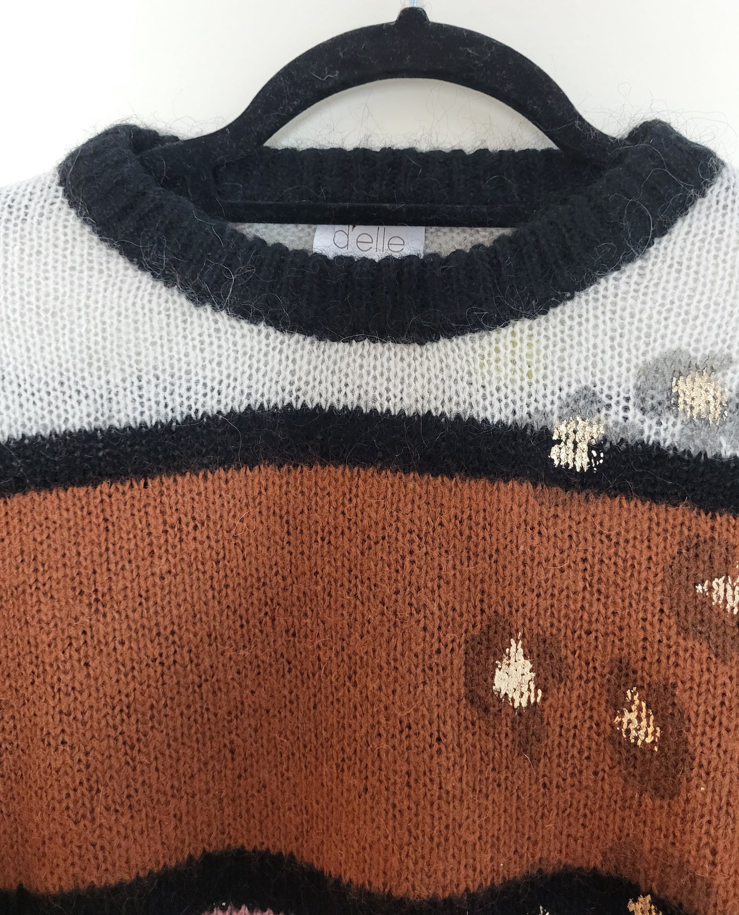 Vintage D'ELLE - Pullover - Streifen - Vintage Italy - Bunt - Damen - M/L