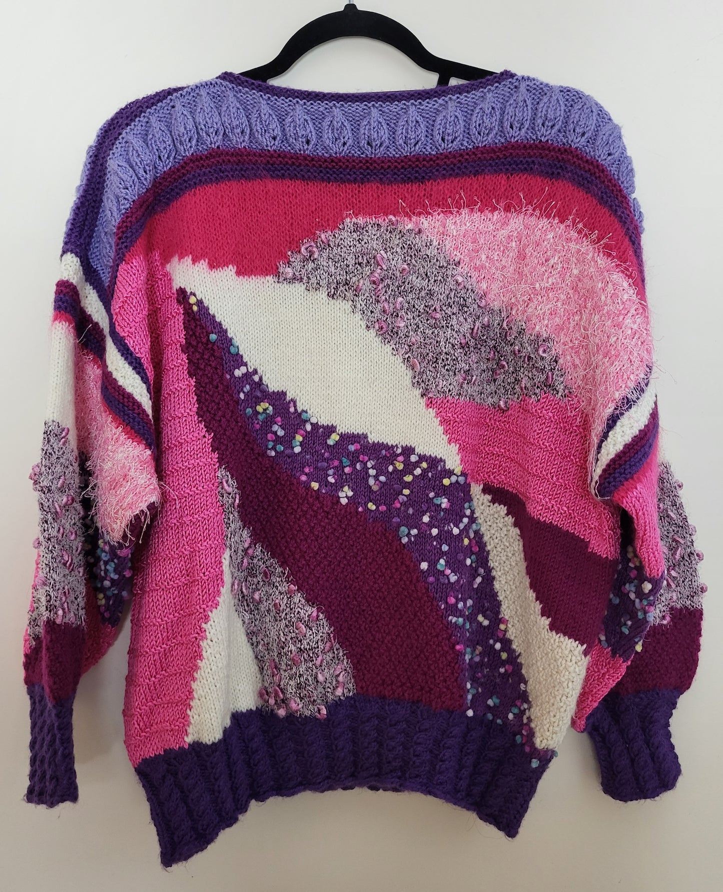 Vintage - Pullover - 3D Muster- Vintage Italy - Bunt - Damen - M/L