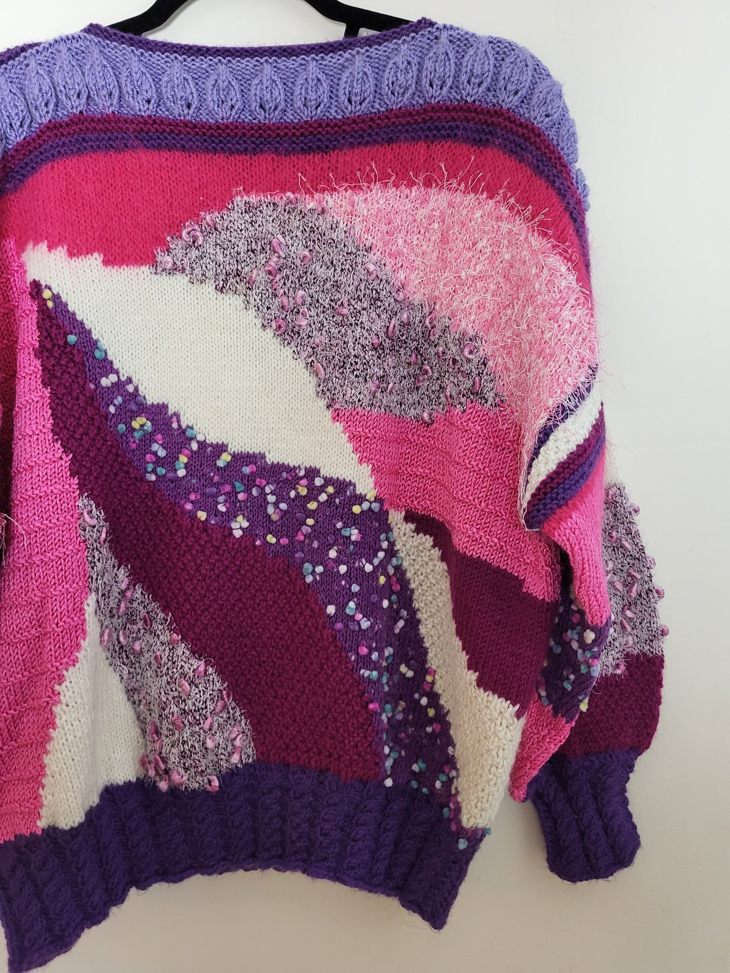 Vintage - Pullover - 3D Muster- Vintage Italy - Bunt - Damen - M/L