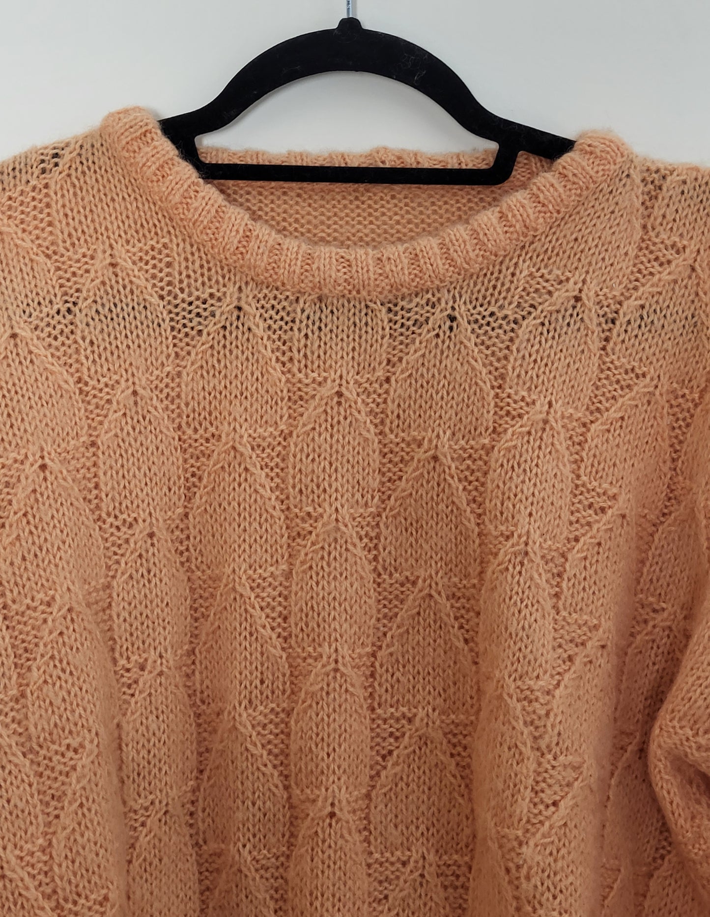 Vintage - Pullover - Muster - Vintage Italy - Lachs/Orange - Damen - M