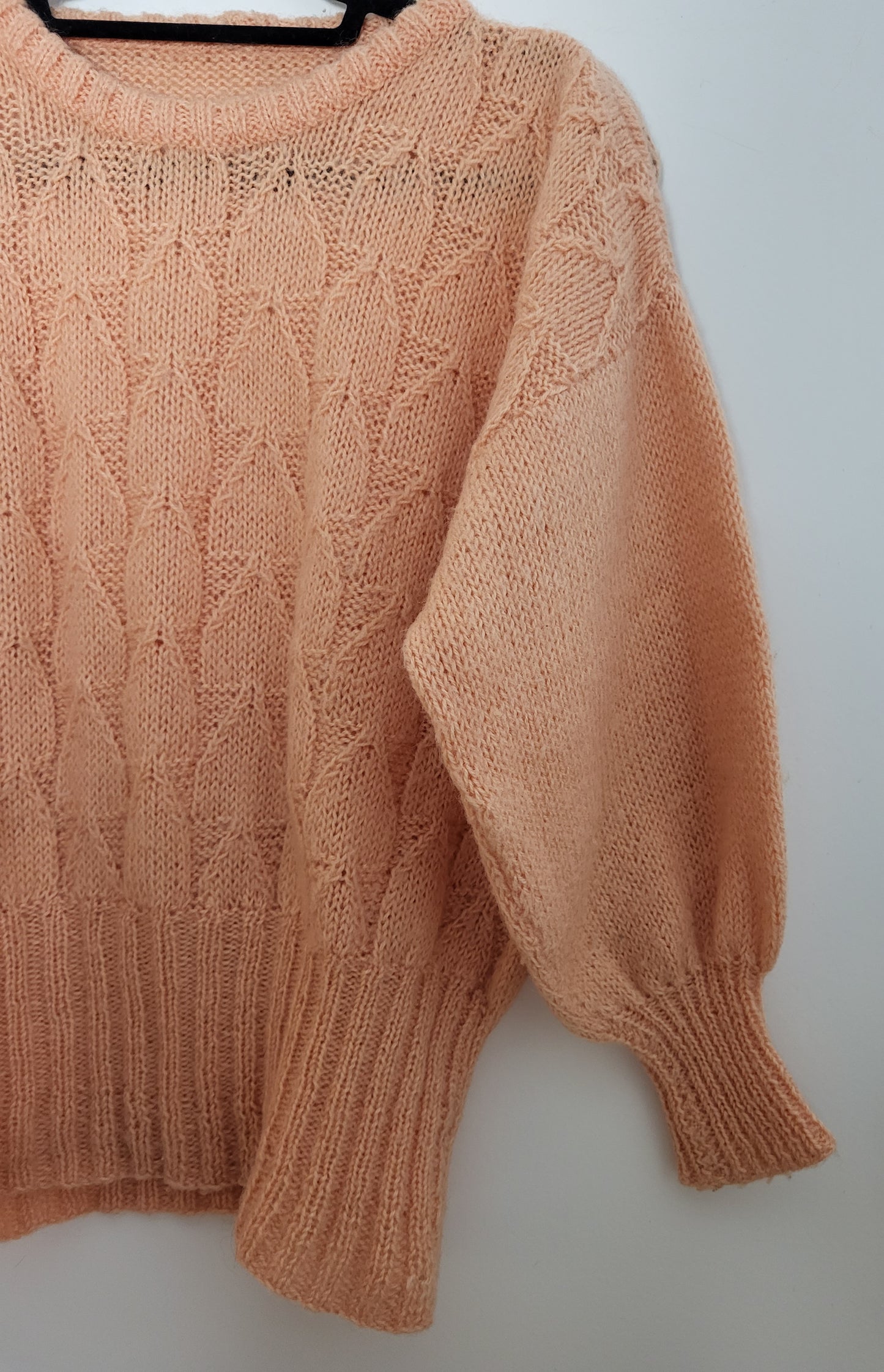 Vintage - Pullover - Muster - Vintage Italy - Lachs/Orange - Damen - M