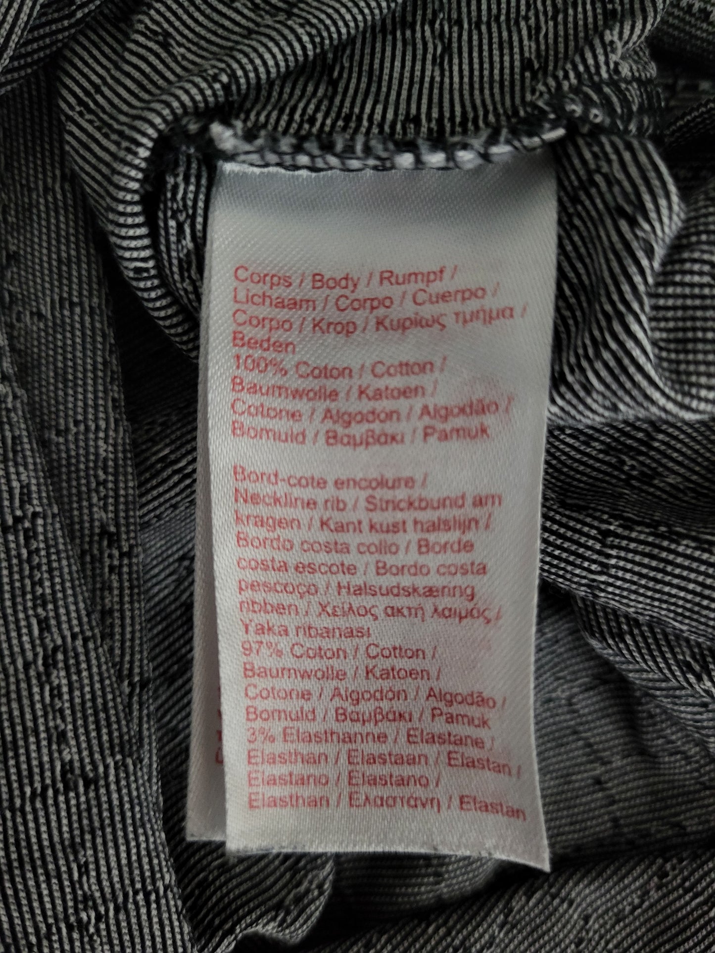 LACOSTE - Shirt - Muster - Grau - Damen - XS (Neuwertig)