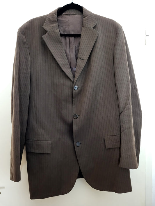 HUGO BOSS - Sakko - Nadelstreifen - Braun - Herren - XL