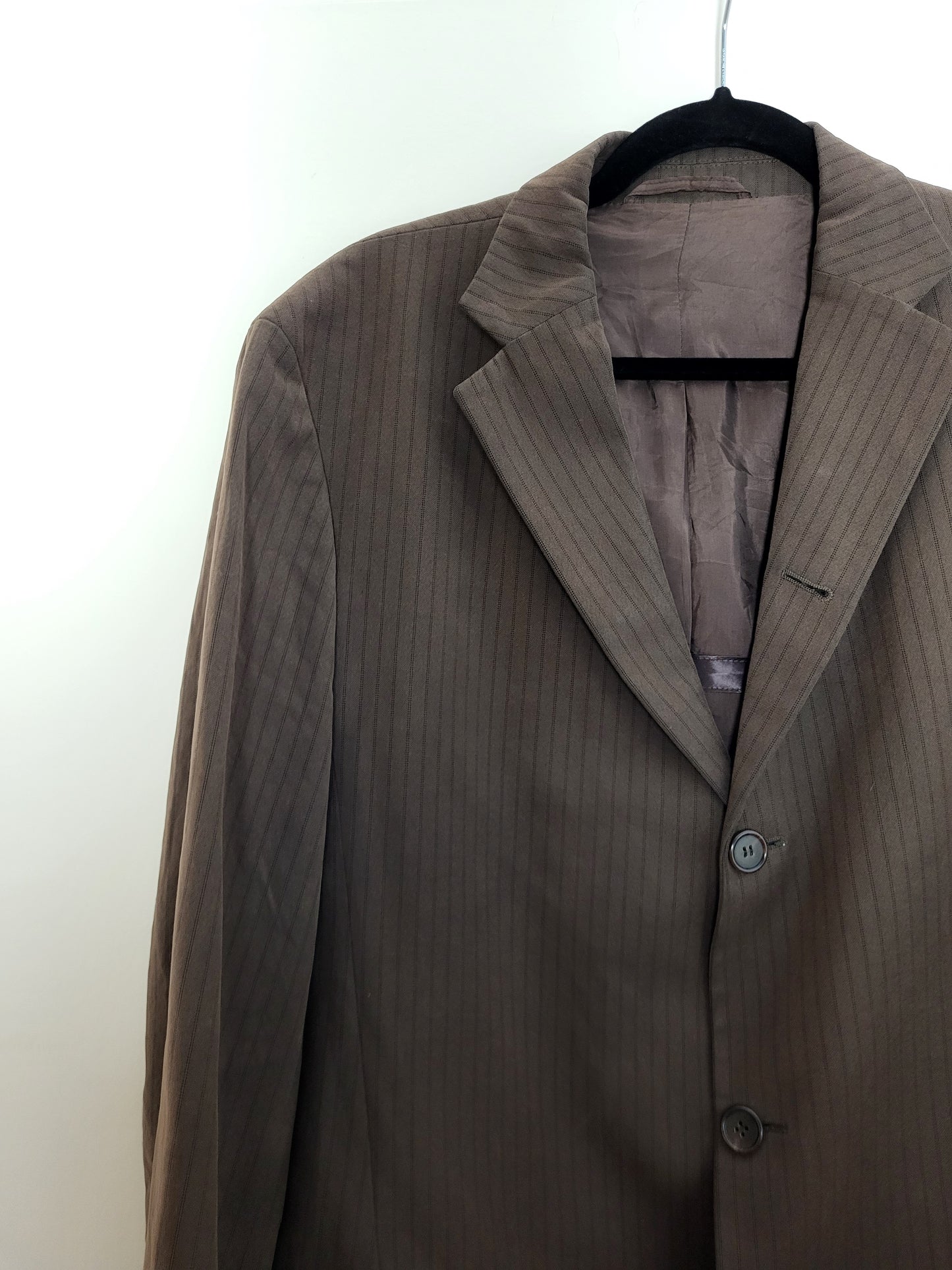 HUGO BOSS - Sakko - Nadelstreifen - Braun - Herren - XL