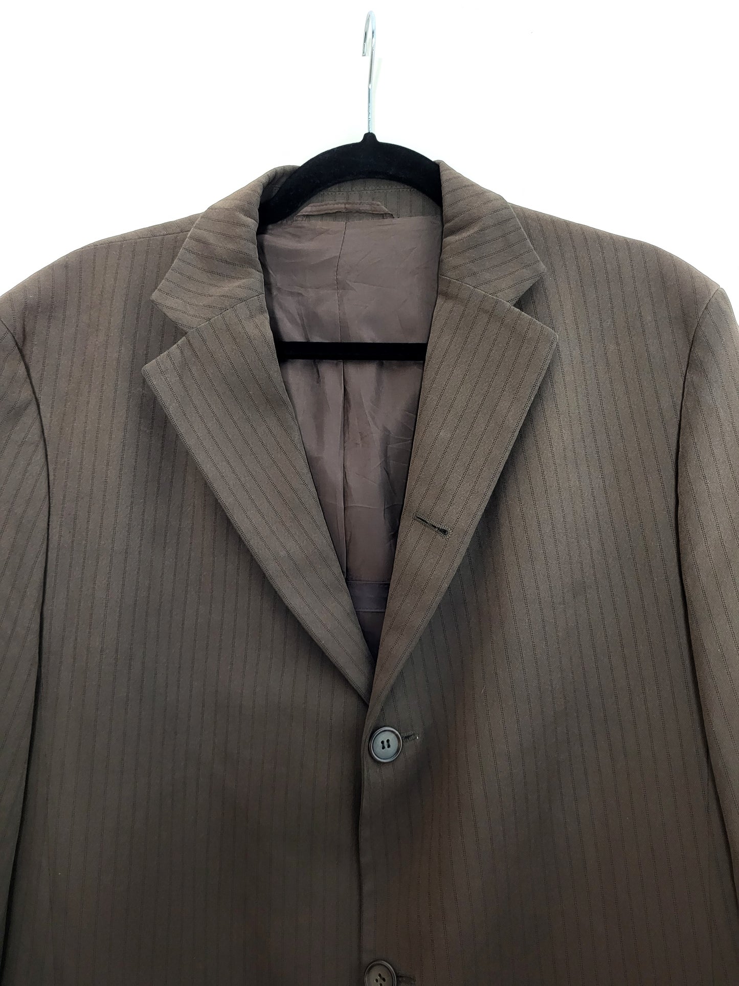 HUGO BOSS - Sakko - Nadelstreifen - Braun - Herren - XL