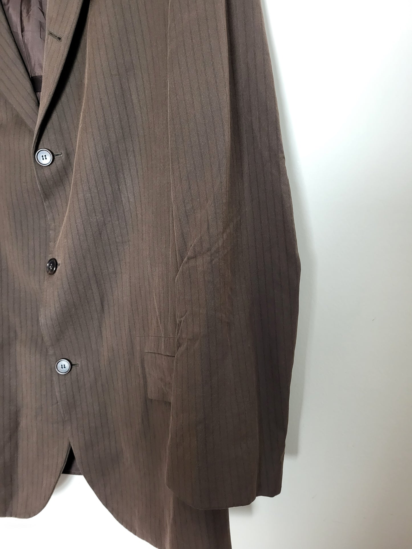 HUGO BOSS - Sakko - Nadelstreifen - Braun - Herren - XL