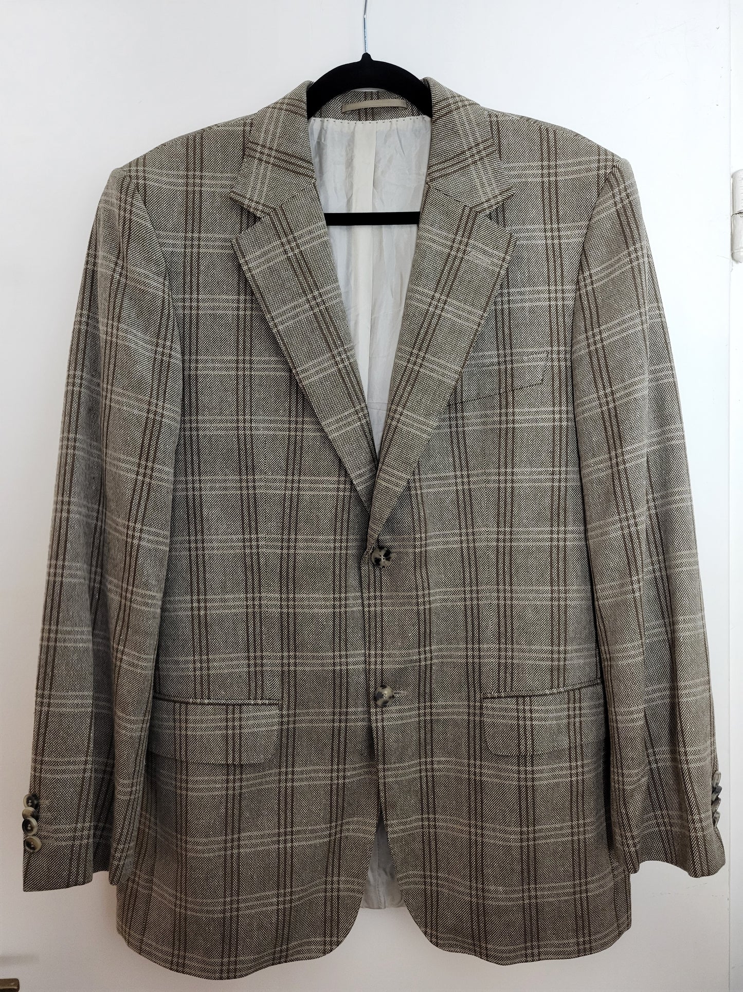 HUGO BOSS - Sakko - Kariert Muster - Braun/Grau - Herren - XL