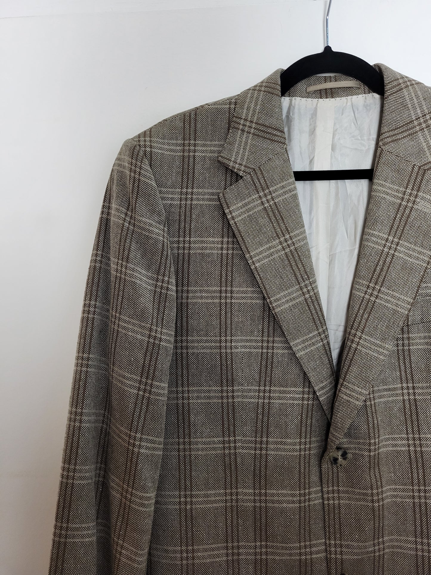 HUGO BOSS - Sakko - Kariert Muster - Braun/Grau - Herren - XL