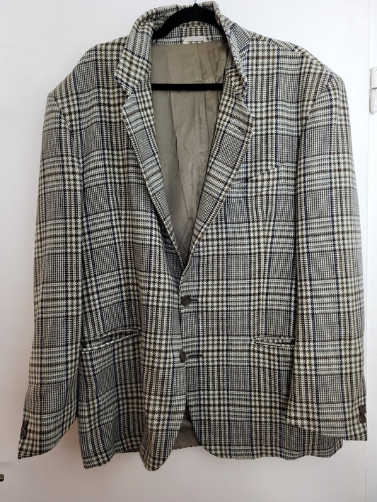 VALENTINO - Sakko - Kariert Muster - Braun/Grau/Beige - Herren - XL/XXL
