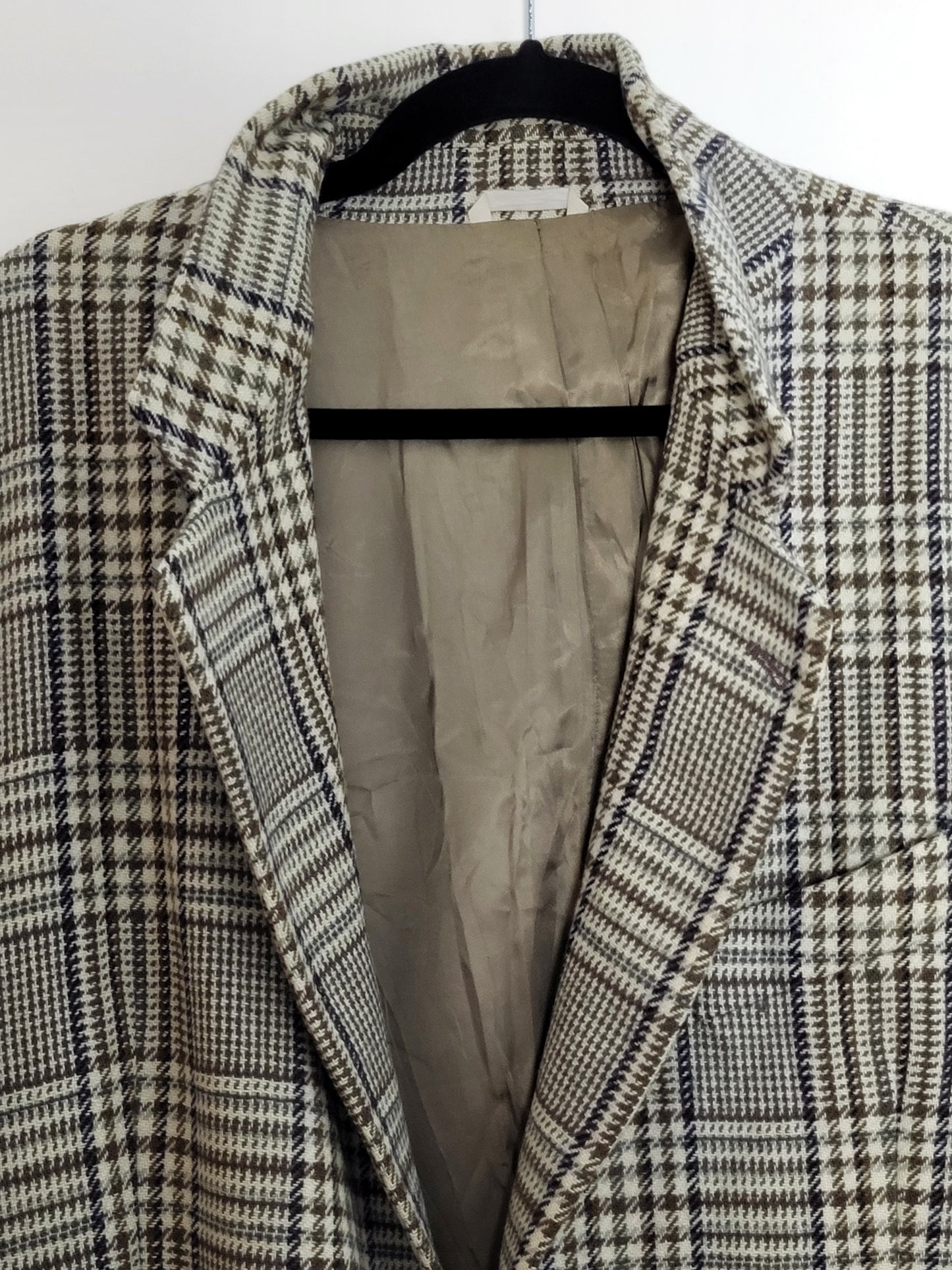 VALENTINO - Sakko - Kariert Muster - Braun/Grau/Beige - Herren - XL/XXL