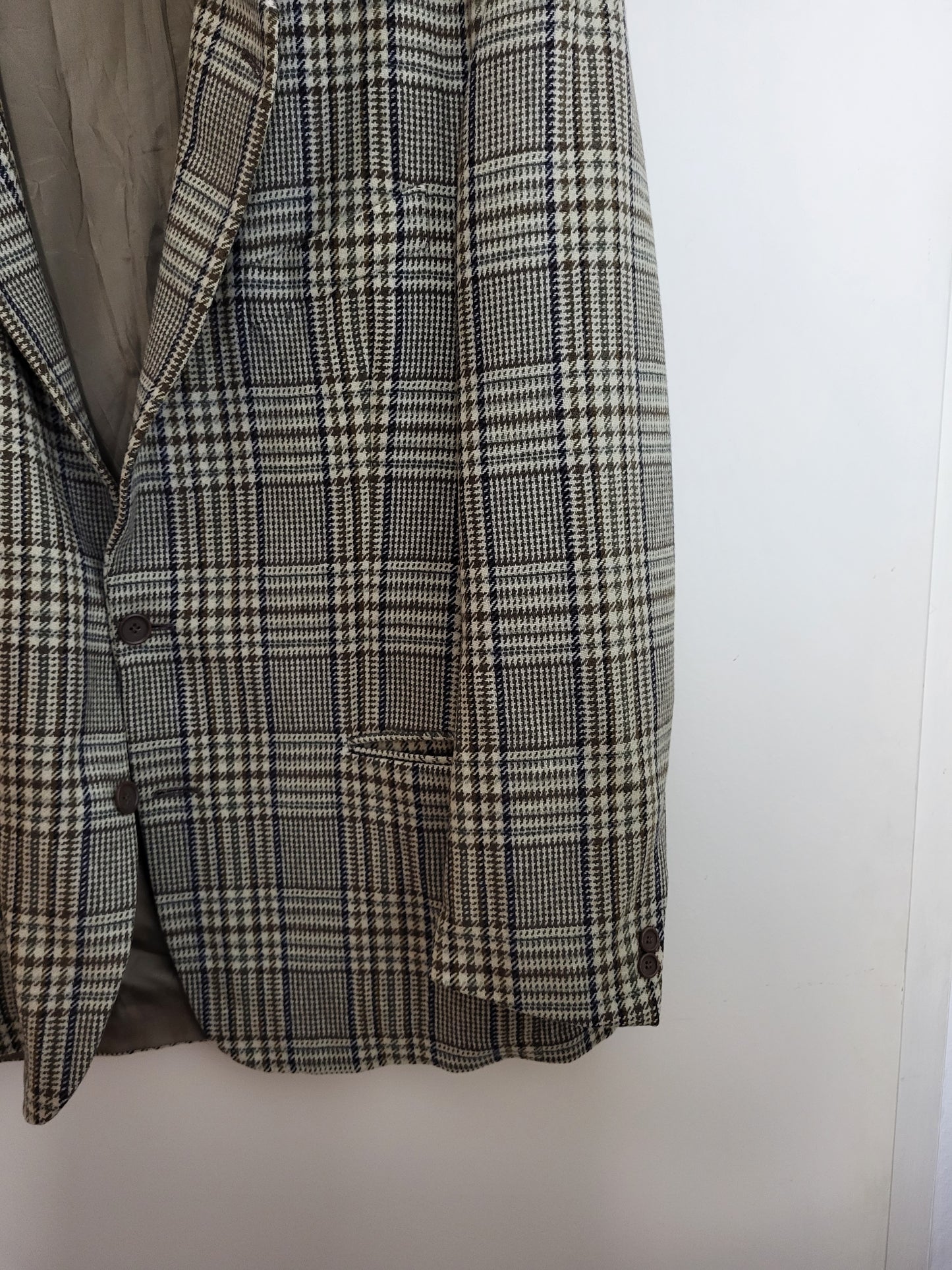 VALENTINO - Sakko - Kariert Muster - Braun/Grau/Beige - Herren - XL/XXL