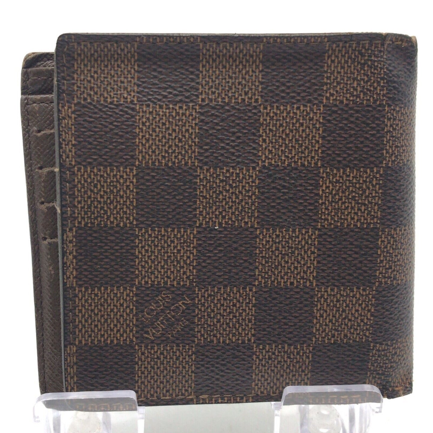 Original/Auth Louis Vuitton - Geldbörse / Wallet Damier Ebene Marco - Monogramm