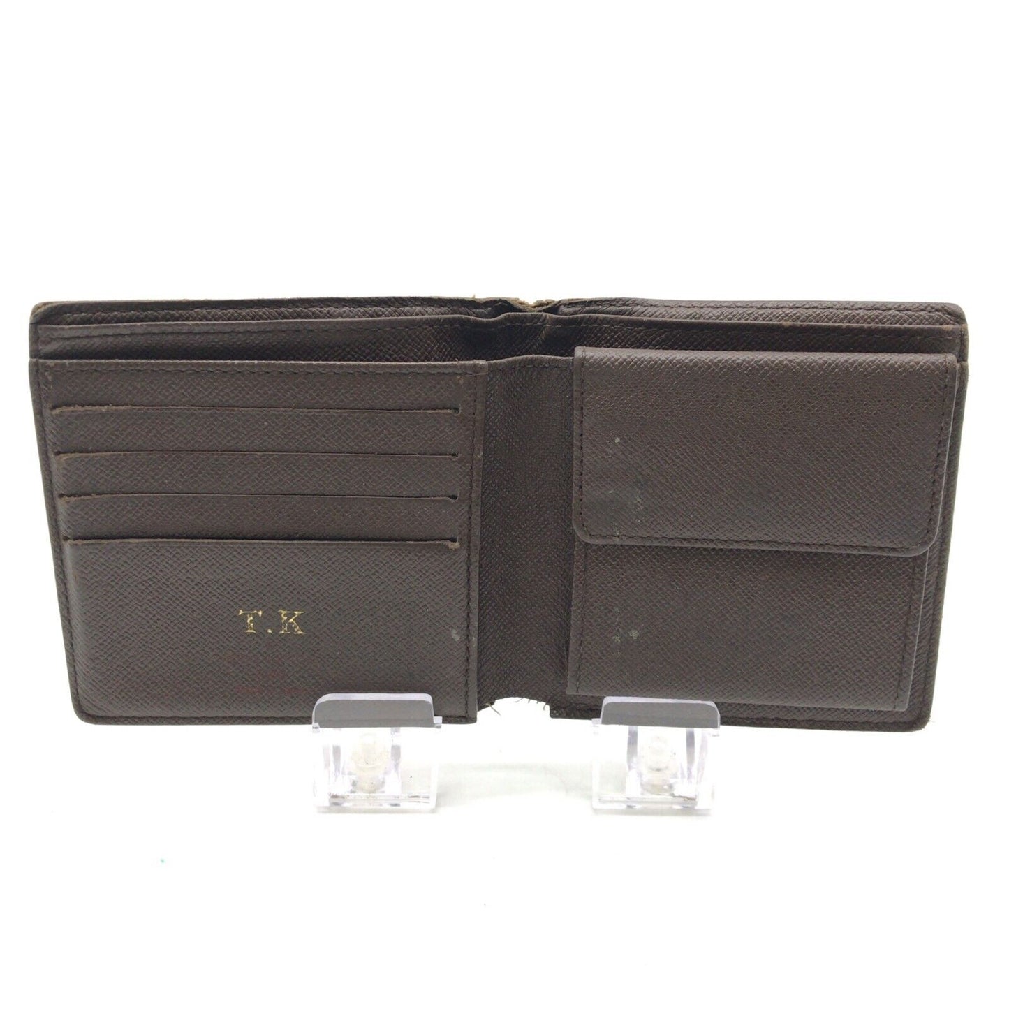 Original/Auth Louis Vuitton - Geldbörse / Wallet Damier Ebene Marco - Monogramm