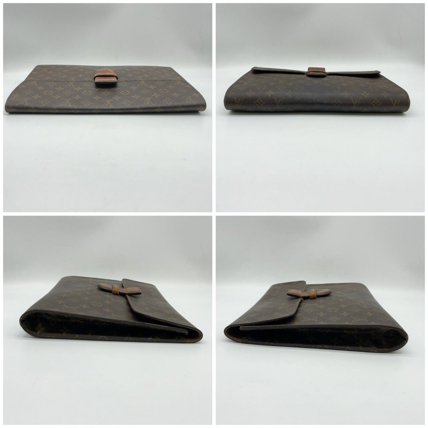 Original/Auth Louis Vuitton - Porte Ministre Dokumententasche - Klassisch - Monogramm - M53445