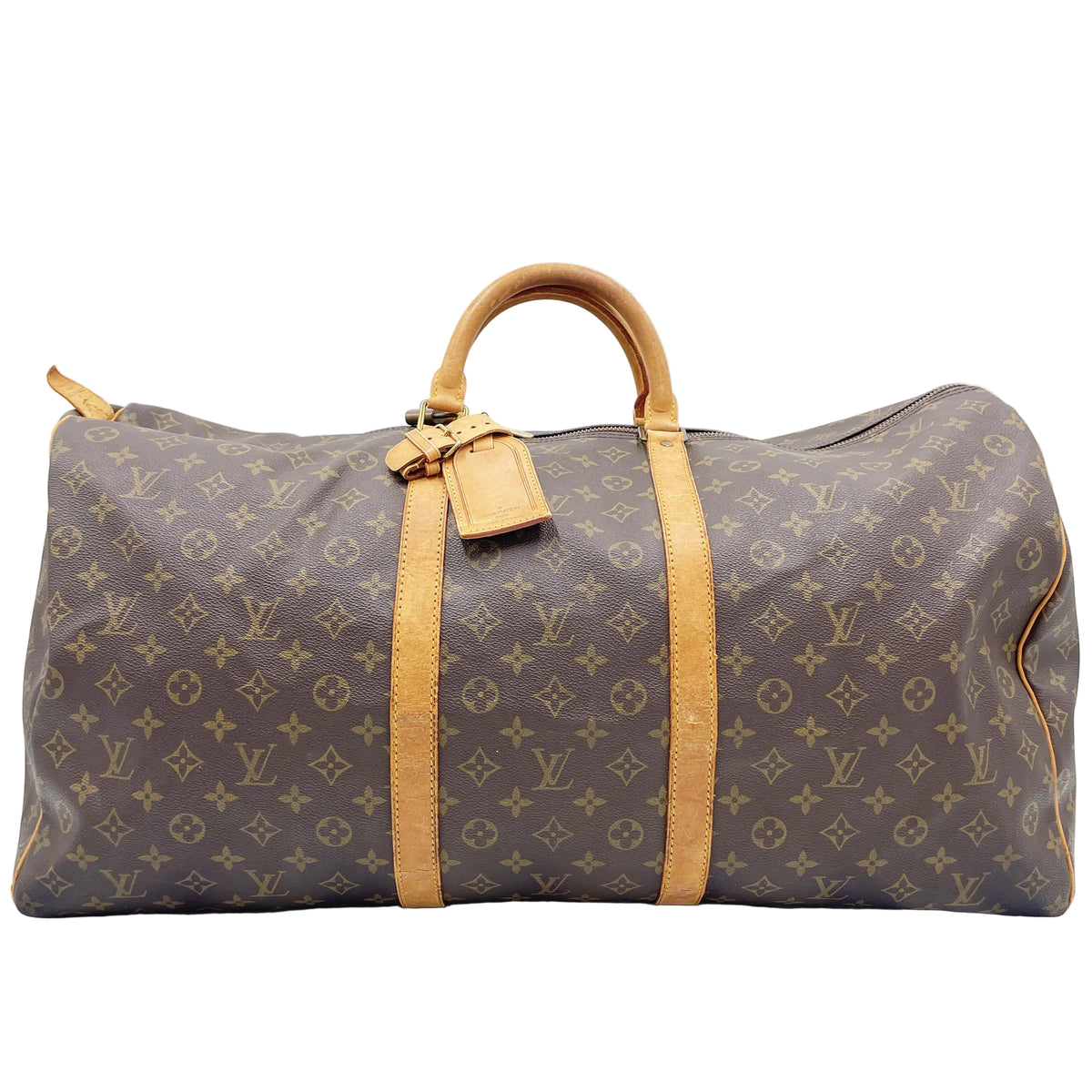 Original/Auth Louis Vuitton - Keepall 60 Boston Bag - Monogramm Canvas