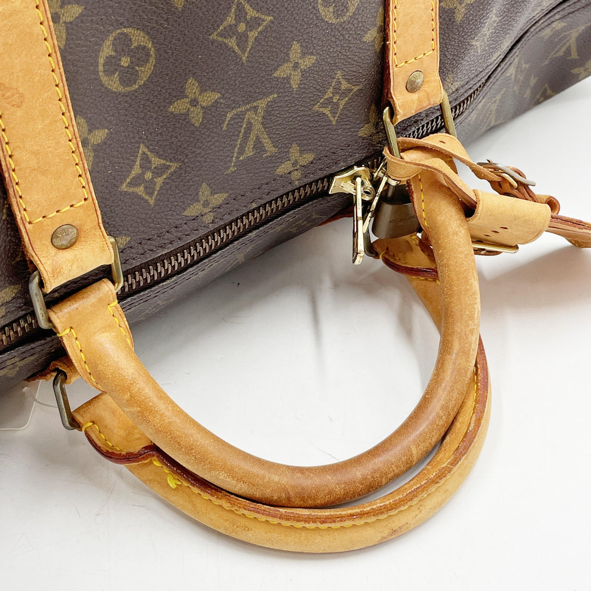Original/Auth Louis Vuitton - Keepall 60 Boston Bag - Monogramm Canvas