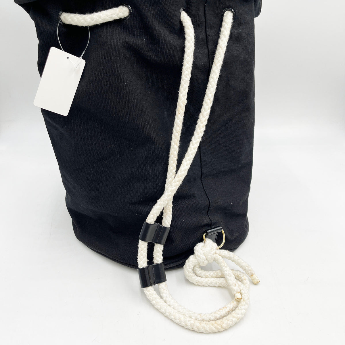 Original/Auth Chanel - Beach Rucksack - Cotton Canvas Schwarz