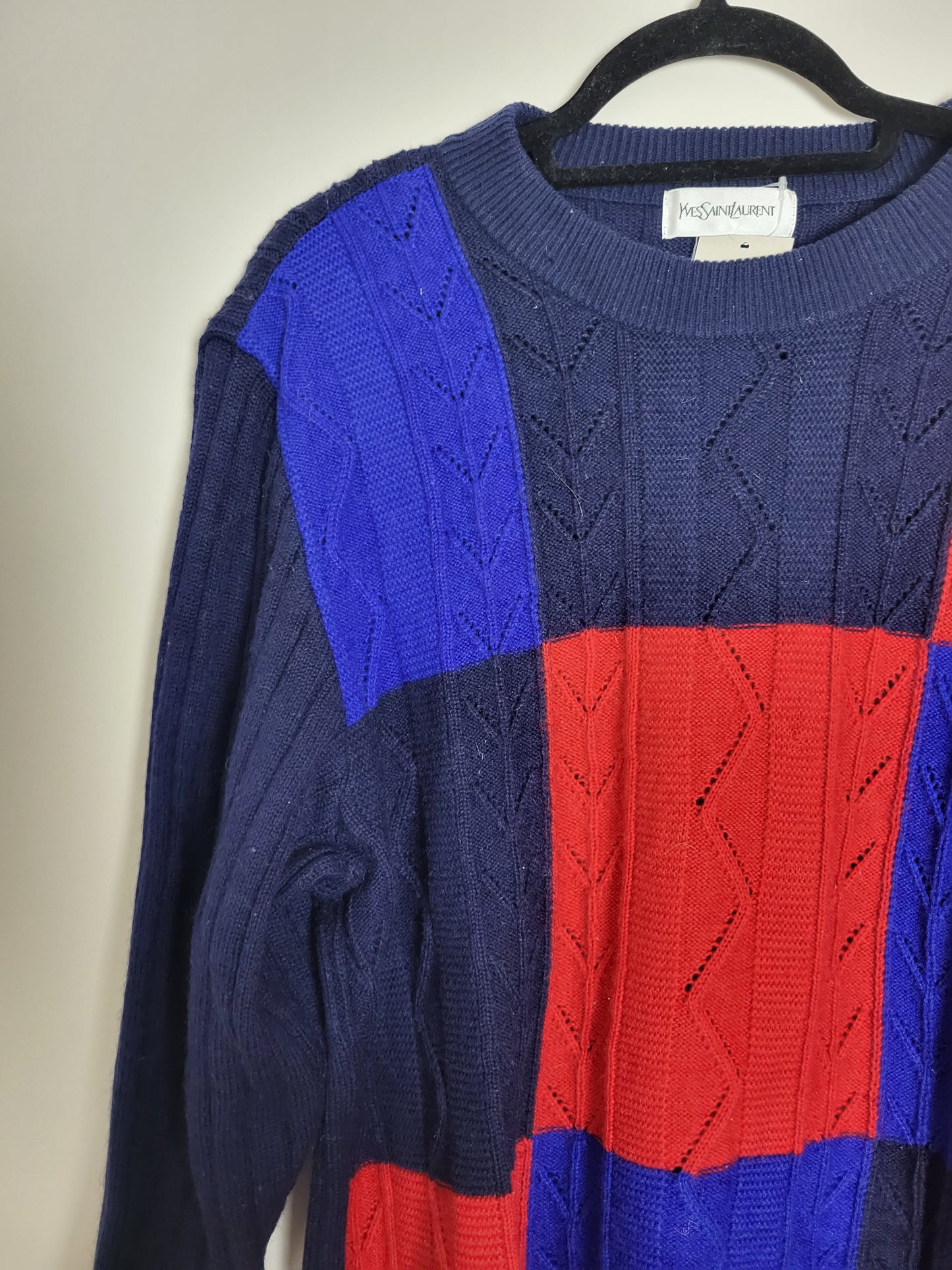 YVES SAINT LAURENT - Vintage Pullover - Muster - Bunt - Herren - XL