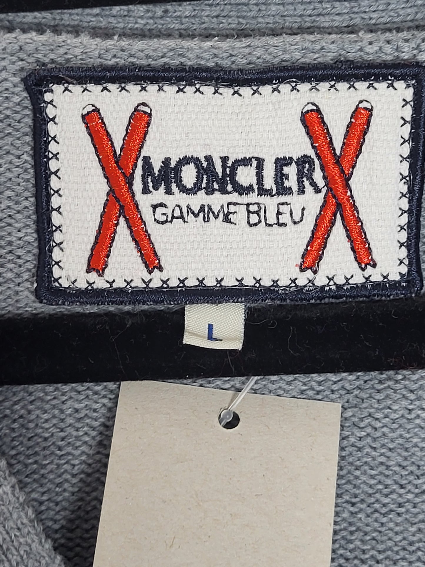 MONCLER - Vintage Cardigan / Pullover - Klassisch - Grau - Herren - M/L