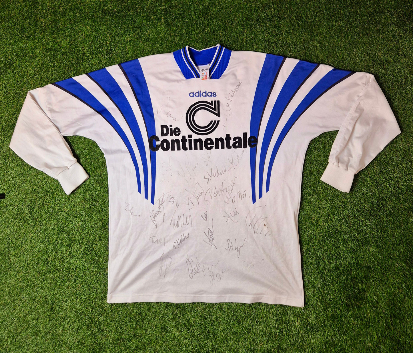 Hertha BSC - Trikot - 1997/1998 - Lang Dritt - I.Olic - Unterschriften - XL