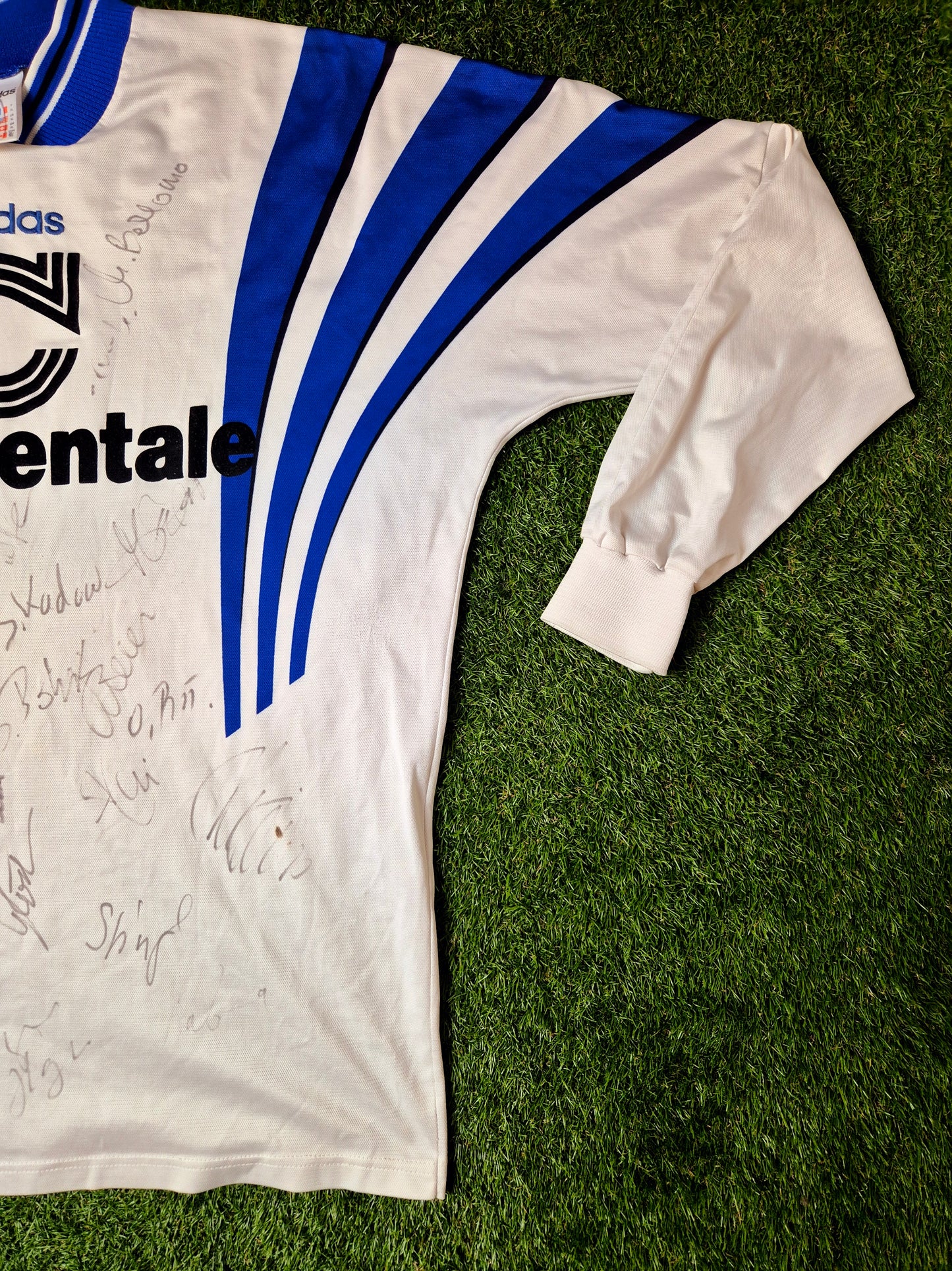 Hertha BSC - Trikot - 1997/1998 - Lang Dritt - I.Olic - Unterschriften - XL