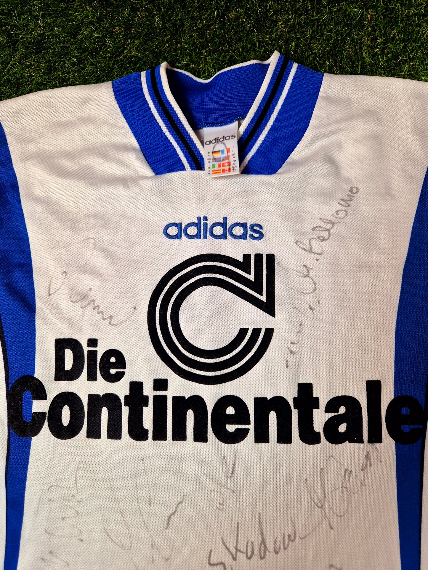 Hertha BSC - Trikot - 1997/1998 - Lang Dritt - I.Olic - Unterschriften - XL